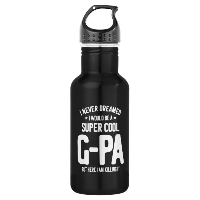 Botella De Agua Super Guay G-Pa | Regalo del abuelo (Anverso)