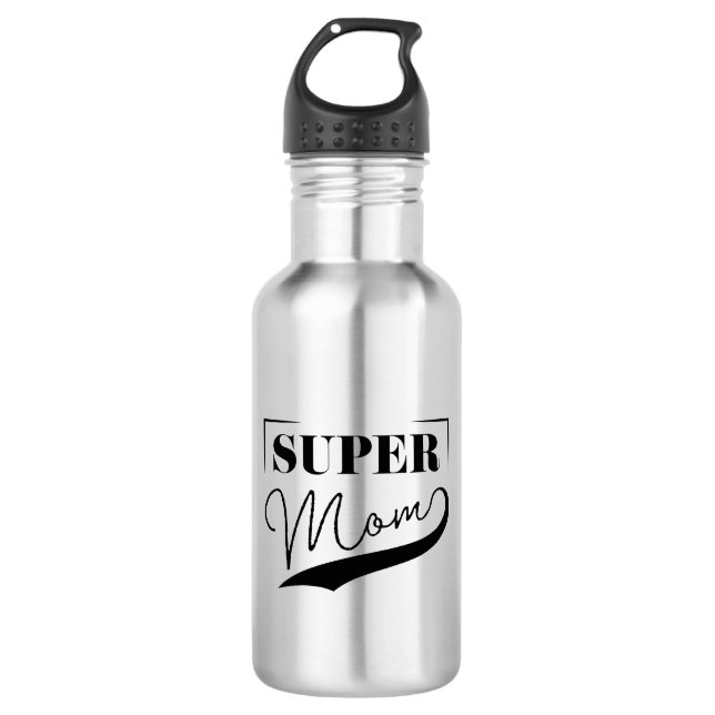 Botella De Agua Super Mamá (Anverso)