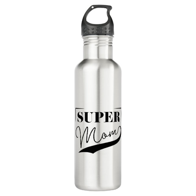 Botella De Agua Super Mamá (Anverso)