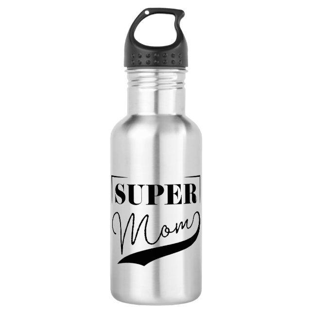 Botella De Agua Super Mamá (Anverso)