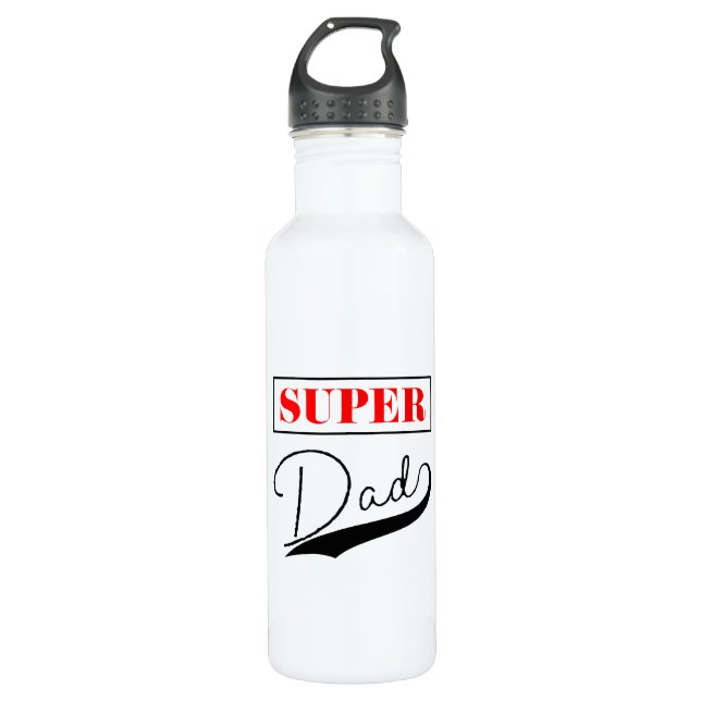 Botella De Agua Super Papá (Anverso)