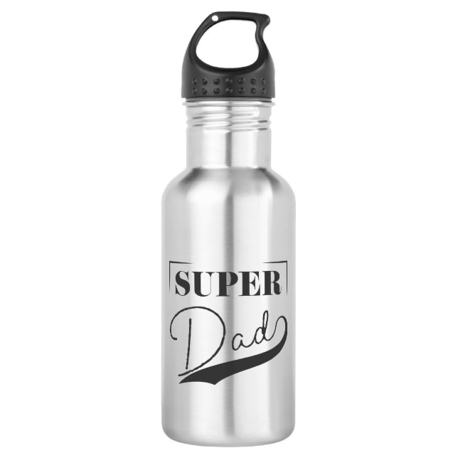 Botella De Agua Super Papá (Anverso)