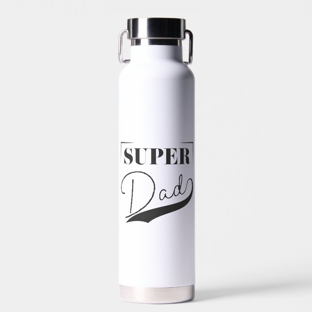 Botella De Agua Super Papá (Delantero)