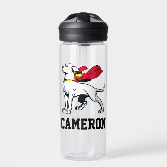 Botella De Agua Superdog Krypto | Añadir su nombre (Delante)