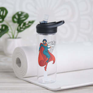 Botella De Agua Supergirl abusando de un traje azul