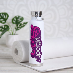 Botella De Agua Supergirl Groovy Name y S-Shield