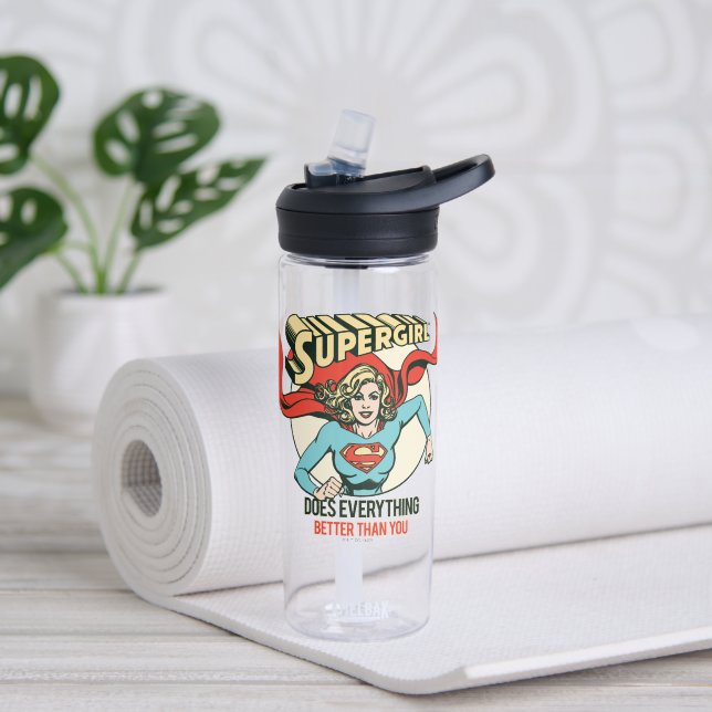 Botella De Agua Supergirl Hace Todo Mejor Que Tú (Yoga)