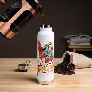 Botella De Agua Supergirl invencible retro gráfico