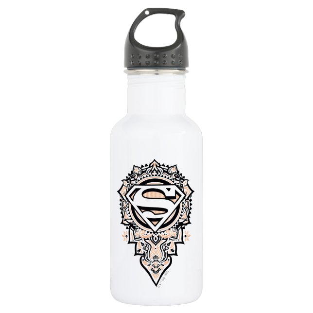 Botella De Agua Supergirl Mandala Graphic (Anverso)