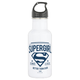 Botella De Agua Supergirl mejor que nunca retro gráfico