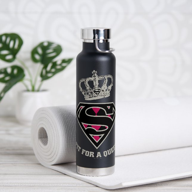 Botella De Agua Supergirl S-Shield "Fit For A Queen" (Yoga)