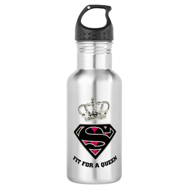 Botella De Agua Supergirl S-Shield "Fit For A Queen" (Anverso)
