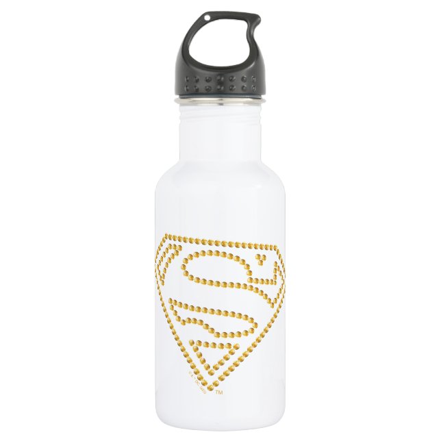 Botella De Agua Supergirl Studded S-Shield (Anverso)