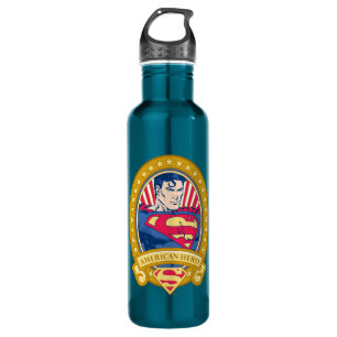 Botella De Agua Superman American Hero