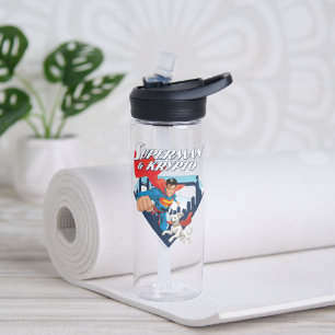 Botella De Agua Superman y Krypto Soar