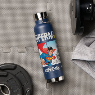 Botella De Agua Superman y Krypto Take Flight