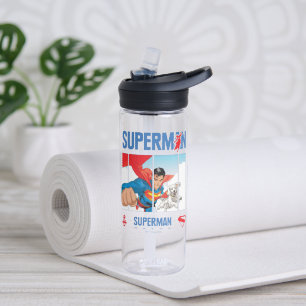 Botella De Agua Superman y Krypto Take Flight