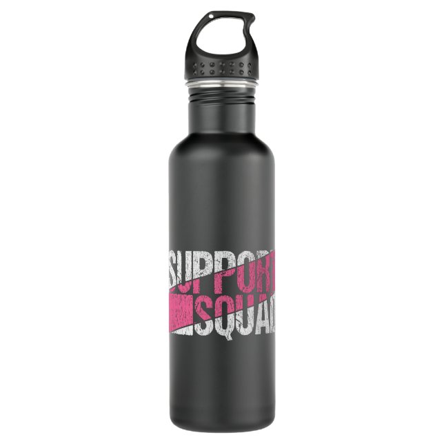 Botella De Agua Support Squad Breast Cancer Awareness Family (Anverso)
