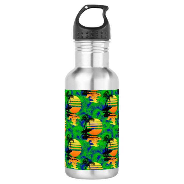 Botella De Agua Surfing Sunset (Anverso)