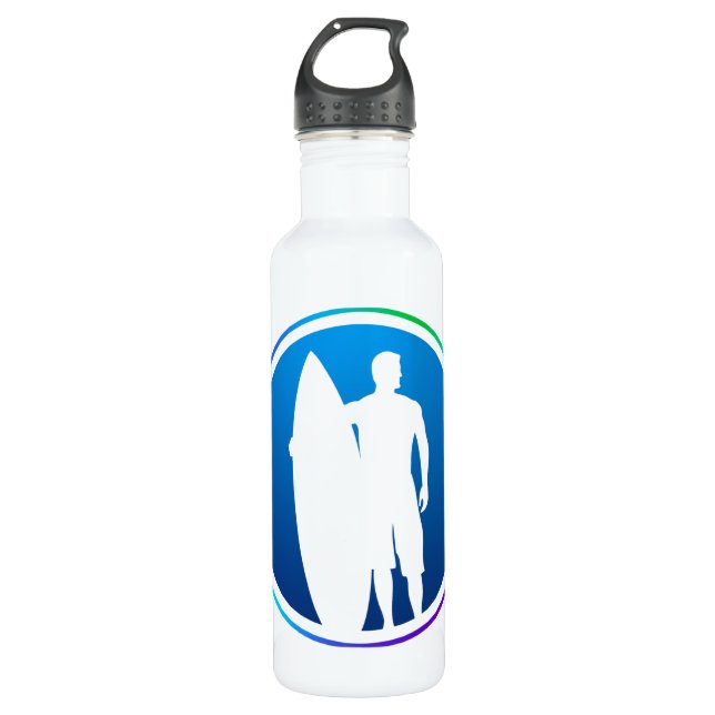 Botella De Agua Surfista (Anverso)