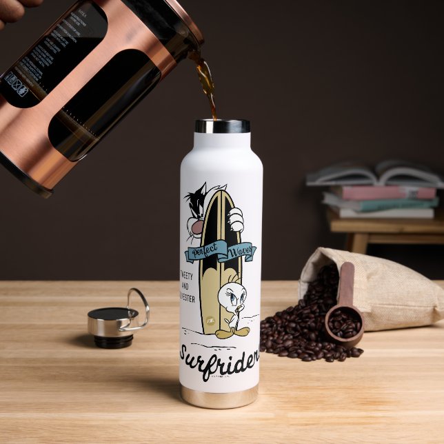 Botella De Agua Surfriders TWEET™ y SYLVESTER™ (Café)