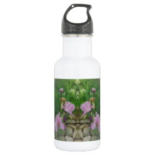 Botella De Agua Surreal Fantasy Iris Sendero floral