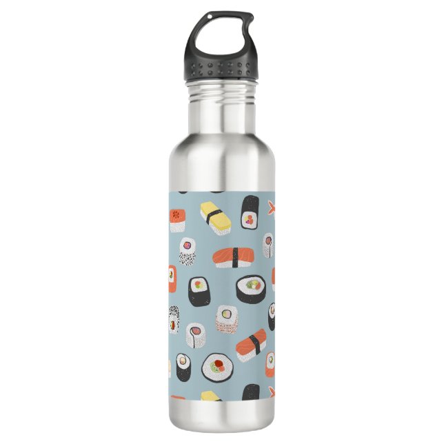 Botella De Agua Sushi Nigiri Maki Roll Patterned (Anverso)