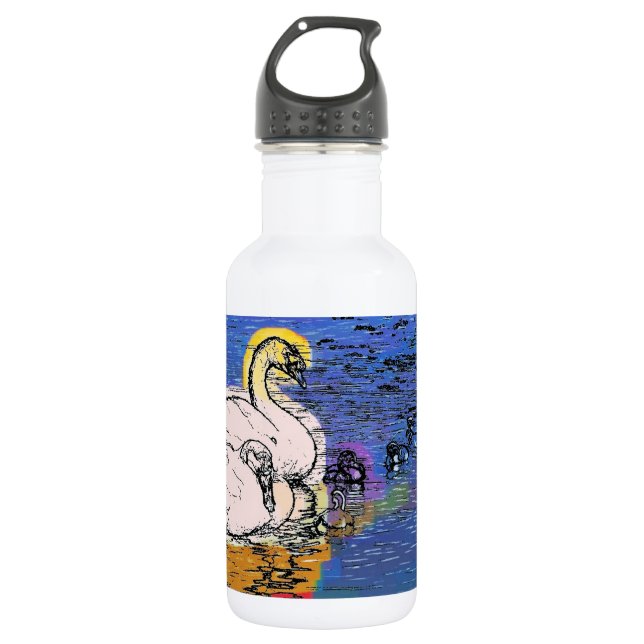 BOTELLA DE AGUA SWANS (Anverso)
