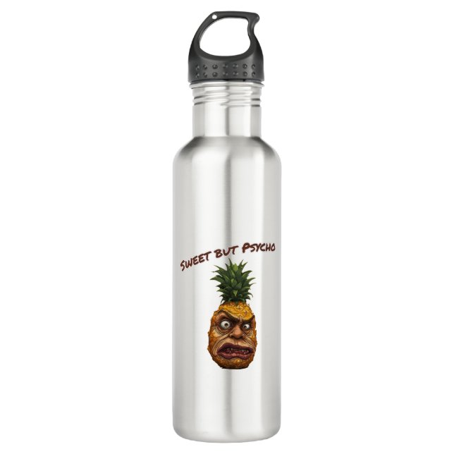 Botella De Agua Sweet but Psycho Pineapple (Anverso)