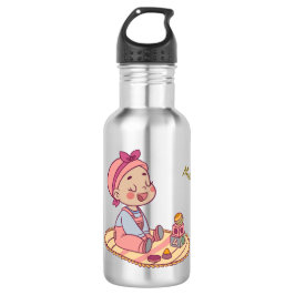 Botella De Agua Sweet little girl Happy Birthday