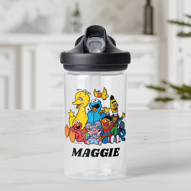 Botella De Agua Sweet Sesame Street Pals | Añadir su nombre (Subido por el creador)