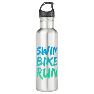 Botella De Agua Swim Bike Run gran diseño