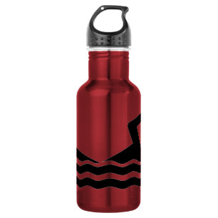 Botella De Agua Swimmer Silhouette Liberty