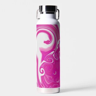 Botella De Agua Swirl rosa