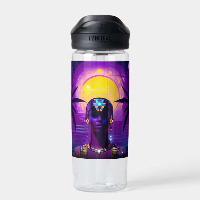 Botella De Agua Synthwave Pharaoh (Atrás)