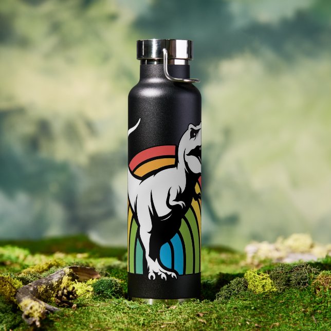Botella De Agua T-Rex Arcoíris (Exterior)