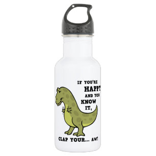 Botella De Agua T-Rex Clap II