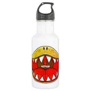 Botella De Agua T-rex Dinosaur Boca Kilos Personalizados Nombre am