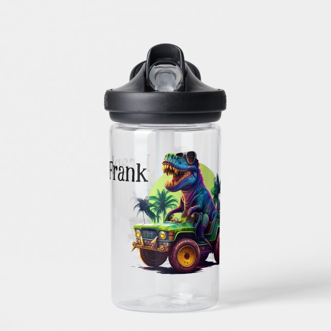 Botella De Agua T-Rex En Movimiento (Delante)