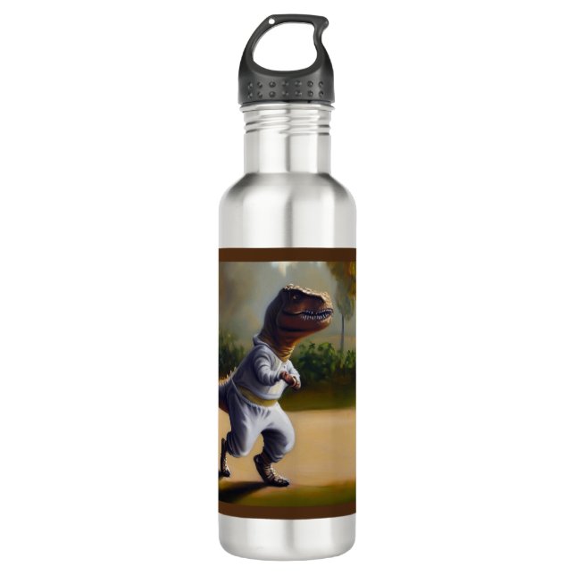 Botella De Agua T Rex Jogging (Anverso)