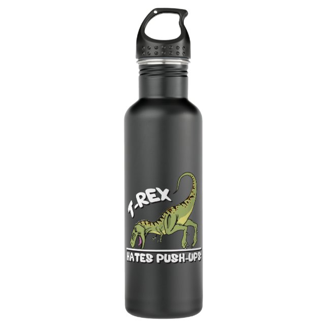 Botella De Agua T-Rex Oates Push-Ups (Anverso)
