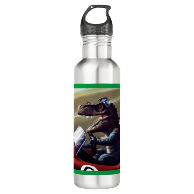 Botella De Agua T Rex Racecar (Anverso)