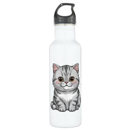 Botella De Agua Tabby Cat 