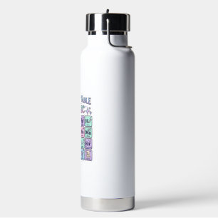 Botella De Agua Tabla periódica de diseño gráfico mágico de unicor