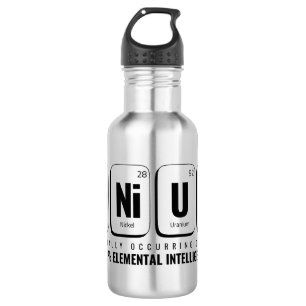 Botella De Agua Tabla periódica GENiUS - Diseño científico diverti