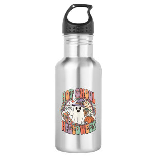 Botella De Agua Tablón de skate de sombrero de bruja fantasma de H