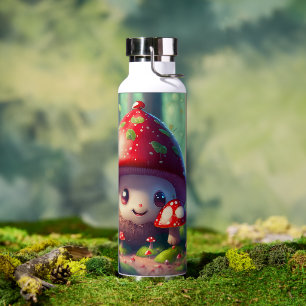 Botella De Agua Taburetes de tela en el bosque - buena suerte