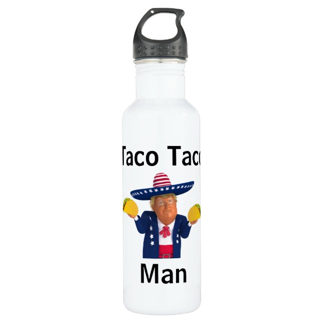 Botella de agua Taco Taco Man (Anverso)