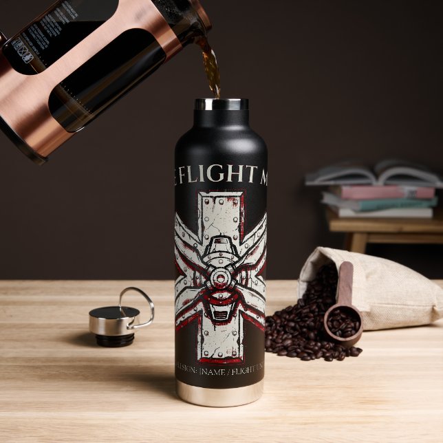 Botella de Agua Táctica de Enfermera de Vuelo Pers (Café)