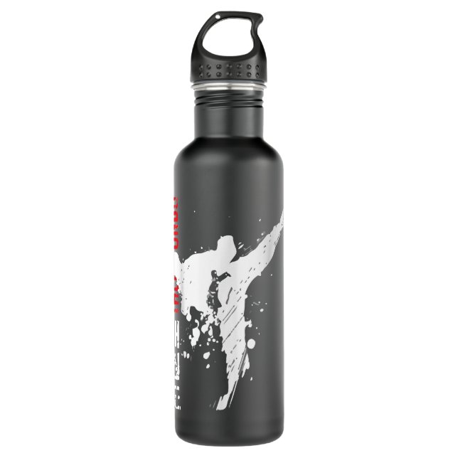 Botella De Agua Taekwondo Martial Arts TShirt (Anverso)